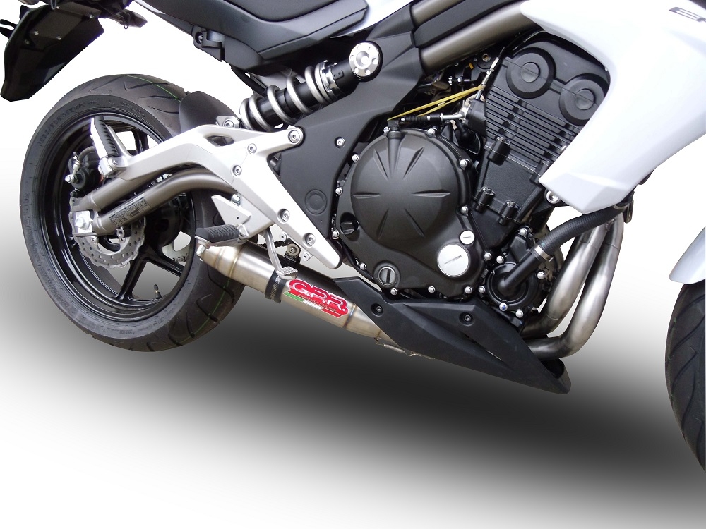 Escape compatível com Kawasaki Er 6 N - F 2012-2016, Deeptone Inox, Sistema homologado,legal, linha completa, incluindo db killer removível mais coletor 