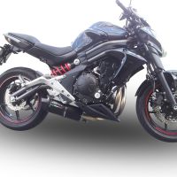 Escape compatível com Kawasaki Er 6 N - F 2012-2016, Furore Nero, Sistema homologado,legal, linha completa, incluindo db killer removível mais coletor 
