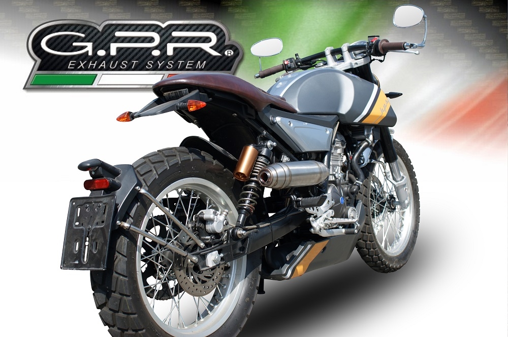 Escape compatível com F.B. Mondial Sport Classic 125 -Pagani 1948 2021-2023, Deeptone Inox, Escape Racing, linha completa, fornecido com coletor específico, artigo sem homologação 