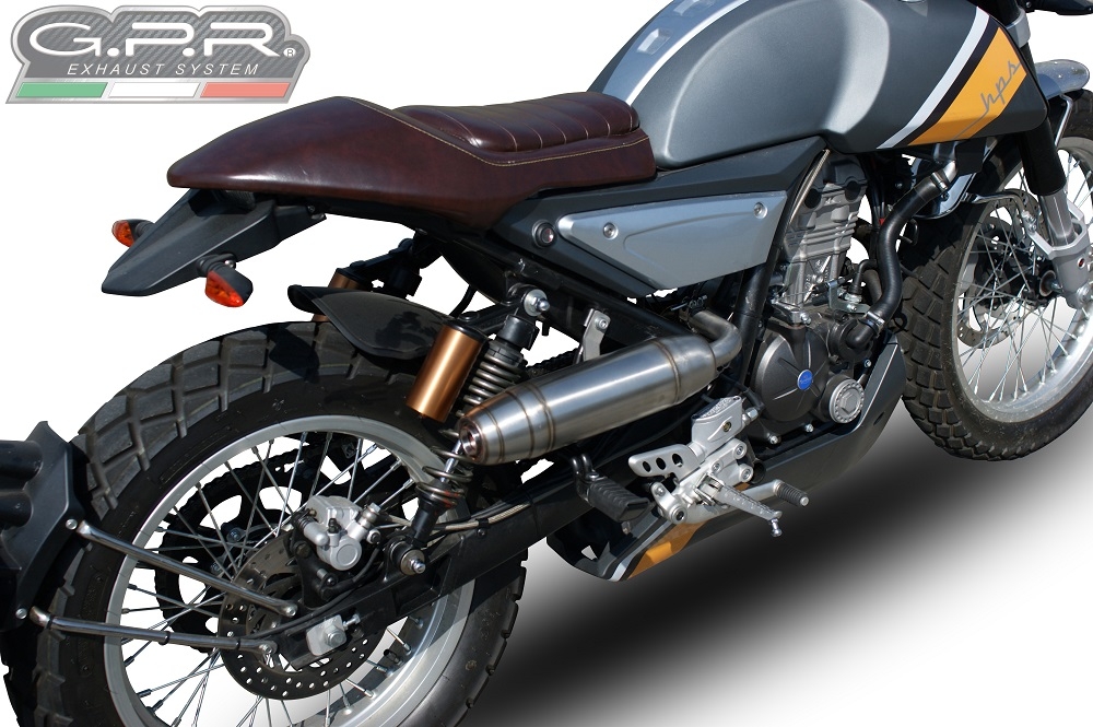 Escape compatível com F.B. Mondial Sport Classic 125 -Pagani 1948 2021-2023, Deeptone Inox, Escape Racing, linha completa, fornecido com coletor específico, artigo sem homologação 