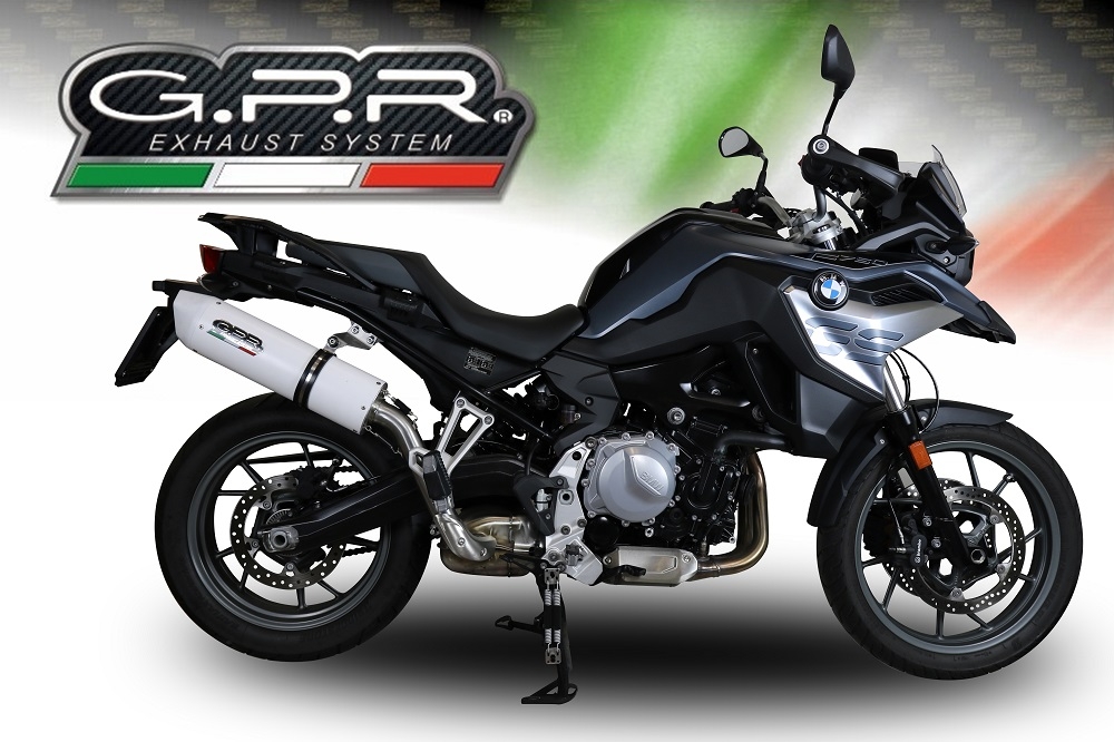 Escape compatível com Bmw F 750 Gs 2021-2024, Albus Evo4, Escape legal, homologado, silenciador com db killer removível e tubo de ligação específico 