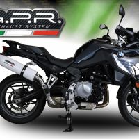 Escape compatível com Bmw F 750 Gs 2021-2024, Albus Evo4, Escape legal, homologado, silenciador com db killer removível e tubo de ligação específico 