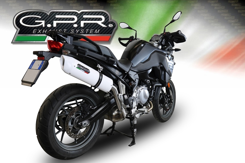 Escape compatível com Bmw F 750 Gs 2021-2024, Albus Evo4, Escape legal, homologado, silenciador com db killer removível e tubo de ligação específico 