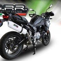 Escape compatível com Bmw F 750 Gs 2021-2024, Albus Evo4, Escape legal, homologado, silenciador com db killer removível e tubo de ligação específico 