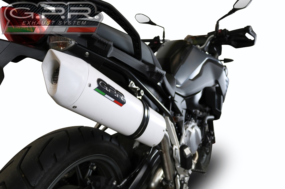 Escape compatível com Bmw F 750 Gs 2021-2024, Albus Evo4, Escape legal, homologado, silenciador com db killer removível e tubo de ligação específico 