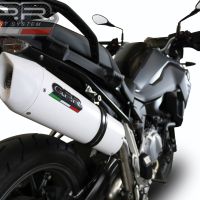 Escape compatível com Bmw F 750 Gs 2021-2024, Albus Evo4, Escape legal, homologado, silenciador com db killer removível e tubo de ligação específico 