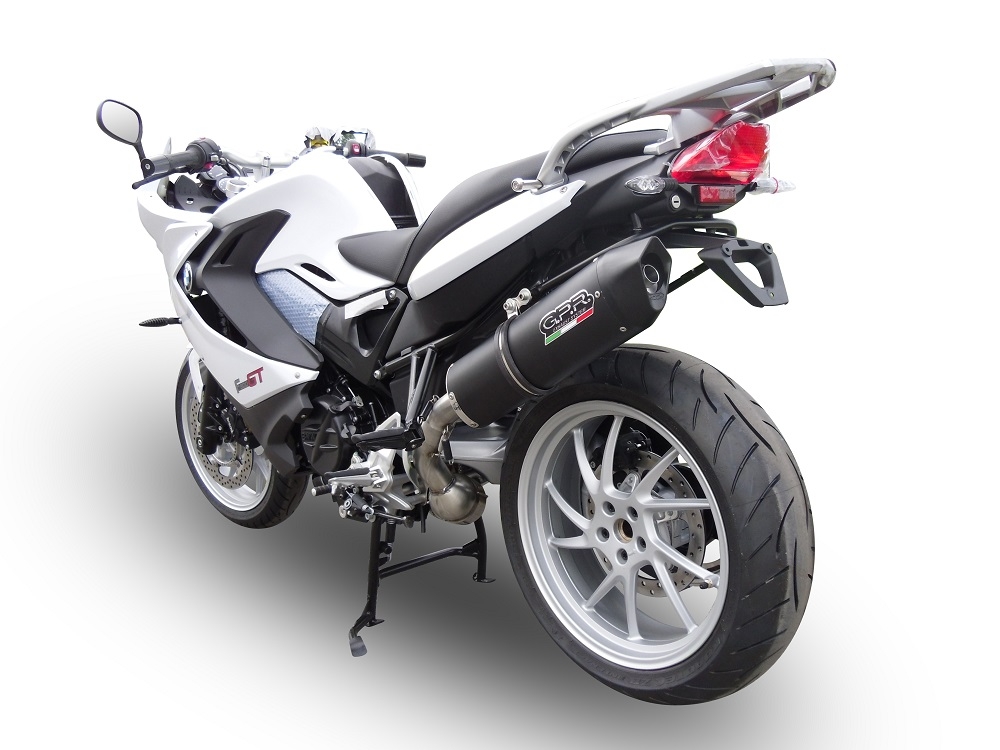 Escape compatível com Bmw F 800 Gt 2012-2016, Furore Nero, Escape legal, homologado, silenciador com db killer removível e tubo de ligação específico 
