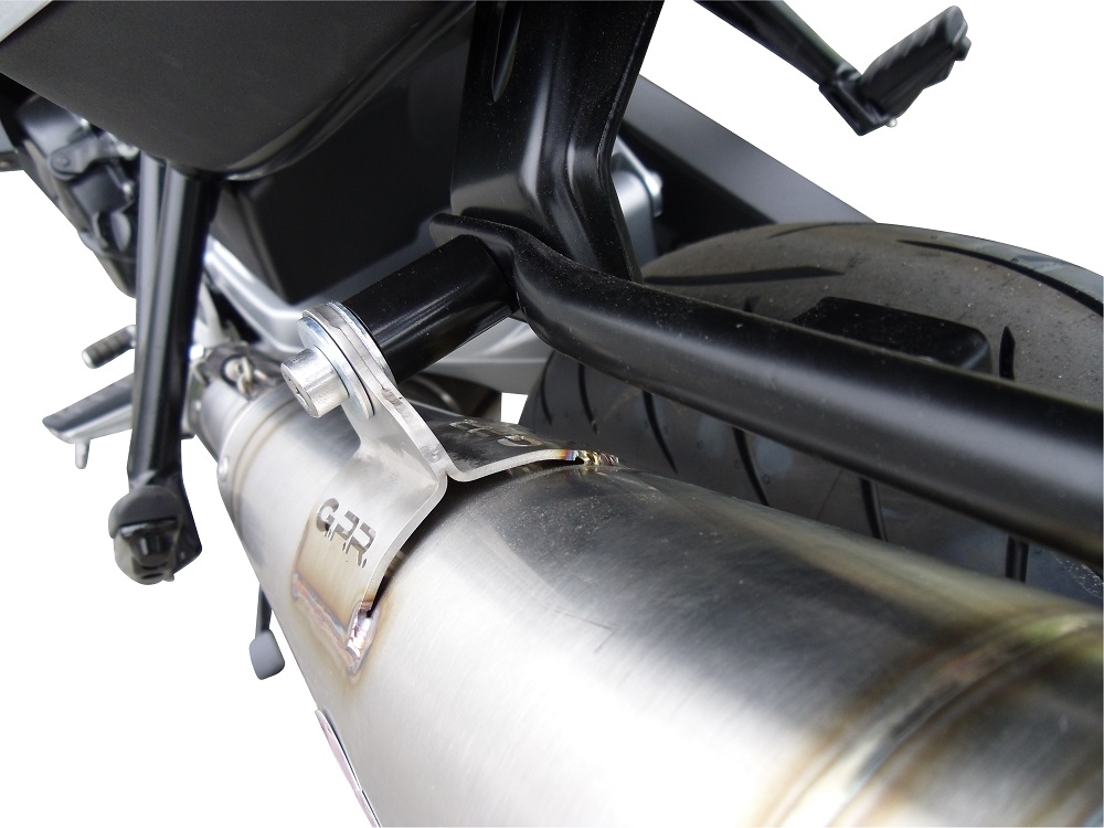 Escape compatível com Bmw F 800 Gt 2017-2019, Powercone Evo, Escape legal, homologado, silenciador com db killer removível e tubo de ligação específico 