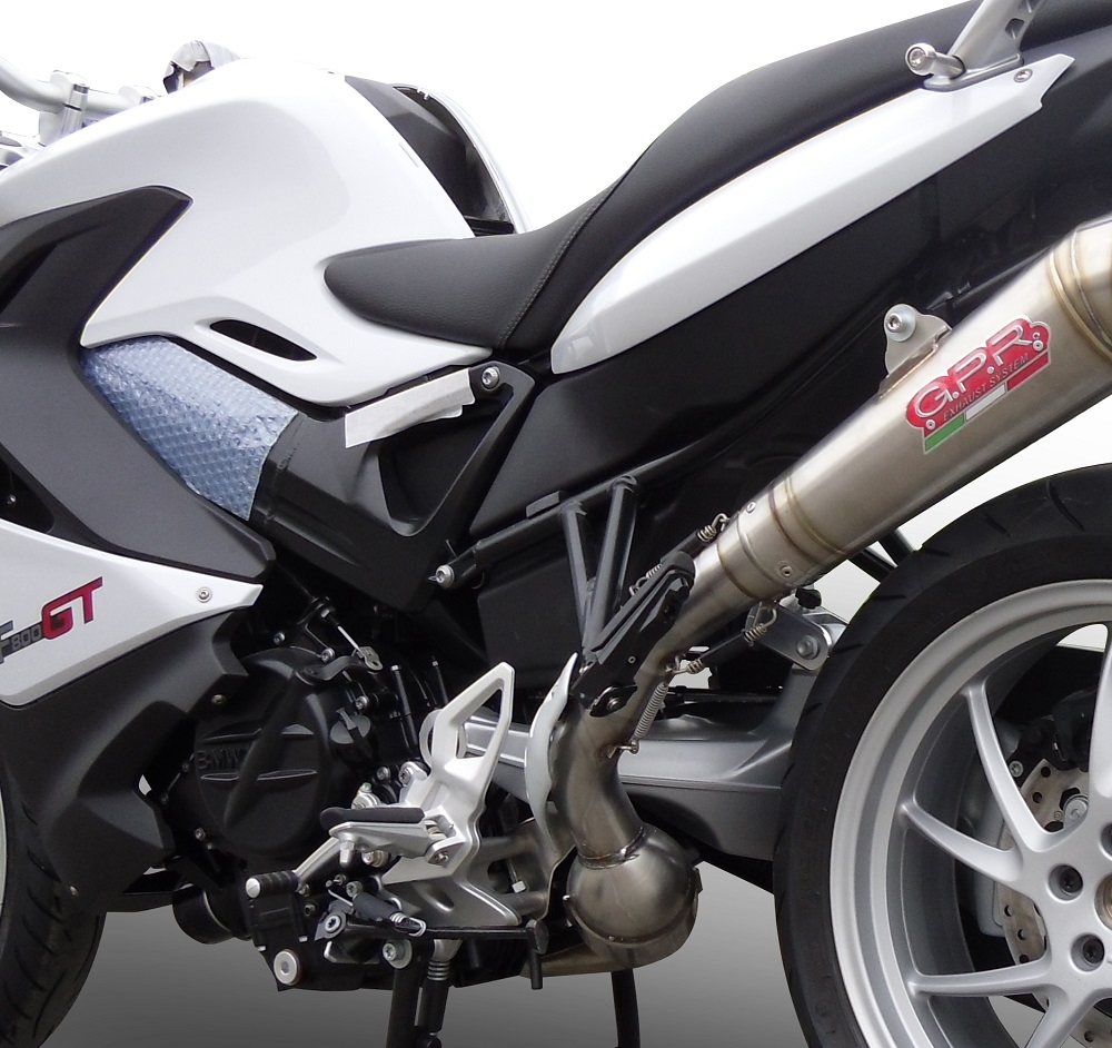Escape compatível com Bmw F 800 Gt 2017-2019, Powercone Evo, Escape legal, homologado, silenciador com db killer removível e tubo de ligação específico 