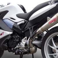 Escape compatível com Bmw F 800 Gt 2017-2019, Powercone Evo, Escape legal, homologado, silenciador com db killer removível e tubo de ligação específico 