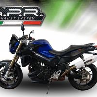 Escape compatível com Bmw F 800 R 2015-2016, Albus Ceramic, Escape legal, homologado, silenciador com db killer removível e tubo de ligação específico 