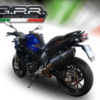 Escape compatível com Bmw F 800 R 2009-2014, Furore Nero, Escape legal, homologado, silenciador com db killer removível e tubo de ligação específico 
