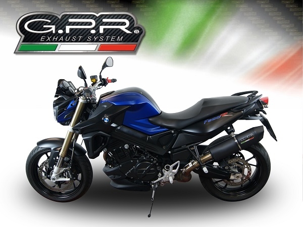 Escape compatível com Bmw F 800 R 2009-2014, Furore Nero, Escape legal, homologado, silenciador com db killer removível e tubo de ligação específico 