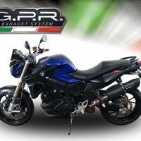 Escape compatível com Bmw F 800 R 2009-2014, Furore Nero, Escape legal, homologado, silenciador com db killer removível e tubo de ligação específico 