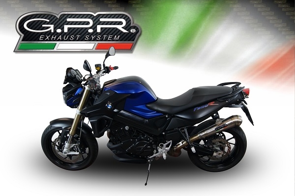 Escape compatível com Bmw F 800 R 2017-2019, Powercone Evo, Escape legal, homologado, silenciador com db killer removível e tubo de ligação específico 