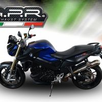 Escape compatível com Bmw F 800 R 2017-2019, Powercone Evo, Escape legal, homologado, silenciador com db killer removível e tubo de ligação específico 