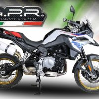Escape compatível com Bmw F 800 Gs 2024-2025, Albus Evo4, Escape legal, homologado, silenciador com db killer removível e tubo de ligação específico 
