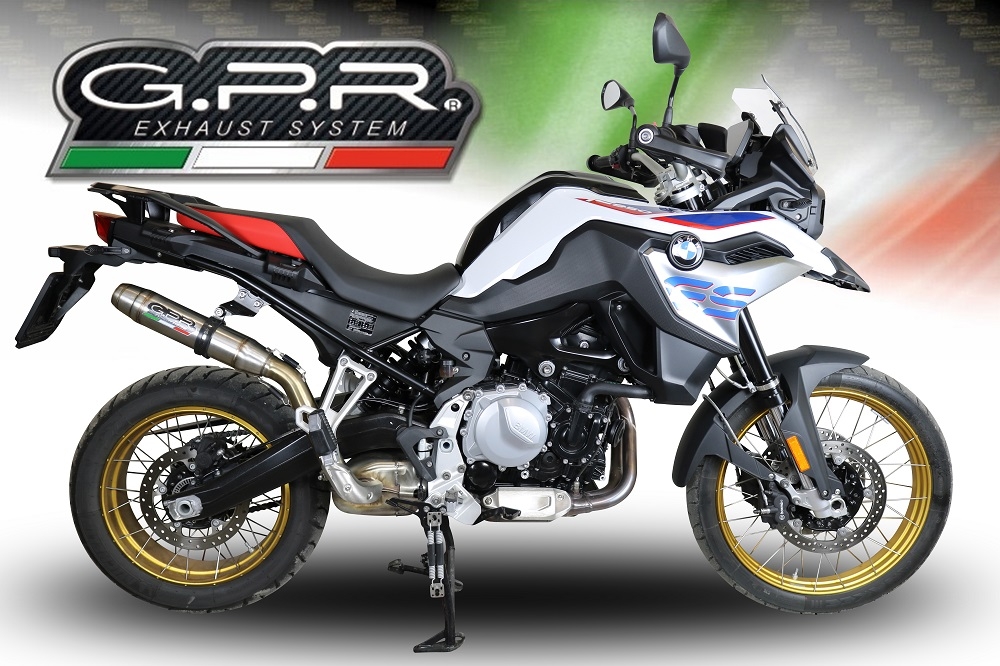 Escape compatível com Bmw F 850 Gs -Adventure 2018-2020, Deeptone Inox, Escape legal, homologado, silenciador com db killer removível e tubo de ligação específico 