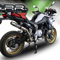 Escape compatível com Bmw F 850 Gs -Adventure 2018-2020, Deeptone Inox, Escape legal, homologado, silenciador com db killer removível e tubo de ligação específico 