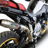 Escape compatível com Bmw F 850 Gs -Adventure 2018-2020, Deeptone Inox, Escape legal, homologado, silenciador com db killer removível e tubo de ligação específico 