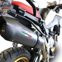 Escape compatível com Bmw F 850 Gs -Adventure 2021-2024, Furore Evo4 Nero, Escape legal, homologado, silenciador com db killer removível e tubo de ligação específico 
