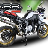Escape compatível com Bmw F 850 Gs -Adventure 2018-2020, M3 Inox , Escape legal, homologado, silenciador com db killer removível e tubo de ligação específico 