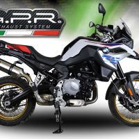 Escape compatível com Bmw F 850 Gs -Adventure 2021-2024, Satinox , Escape legal, homologado, silenciador com db killer removível e tubo de ligação específico 