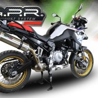 Escape compatível com Bmw F 850 Gs -Adventure 2021-2024, Satinox , Escape legal, homologado, silenciador com db killer removível e tubo de ligação específico 