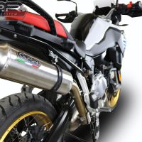 Escape compatível com Bmw F 850 Gs -Adventure 2021-2024, Satinox , Escape legal, homologado, silenciador com db killer removível e tubo de ligação específico 