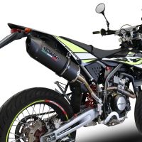 Escape compatível com Fantic Motor 125 M Performance 2019-2020, Furore Nero, Escape legal, homologado, silenciador com db killer removível e tubo de ligação específico 