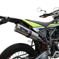 Escape compatível com Fantic Motor XEF 125 2021-2024, M3 Inox , Escape legal, homologado, silenciador com db killer removível e tubo de ligação específico 