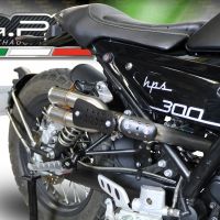Escape compatível com F.B. Mondial Hps 300 Pagani 2021-2022, F205, Escape legal, homologado, silenciador com db killer removível e tubo de ligação específico 