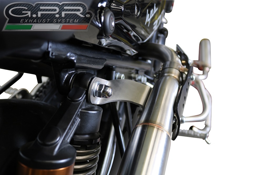 Escape compatível com F.B. Mondial Hps 300 Pagani 2021-2022, F205, Escape legal, homologado, silenciador com db killer removível e tubo de ligação específico 