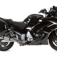 GPR escape compatível com Yamaha Fjr 1300 2017-2020, New Grand Prix Evo Titanium, Par de terminais de exaustão aprovados, com db killer removível, catalisadores e tubo de conexão específico 