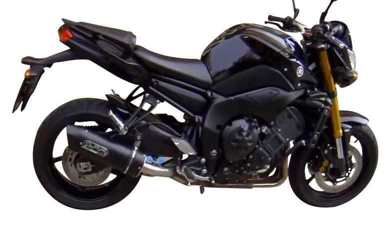 Escape compatível com Yamaha Fz 8 2010-2016, Furore Nero, Escape legal, homologado, silenciador com db killer removível e tubo de ligação específico 