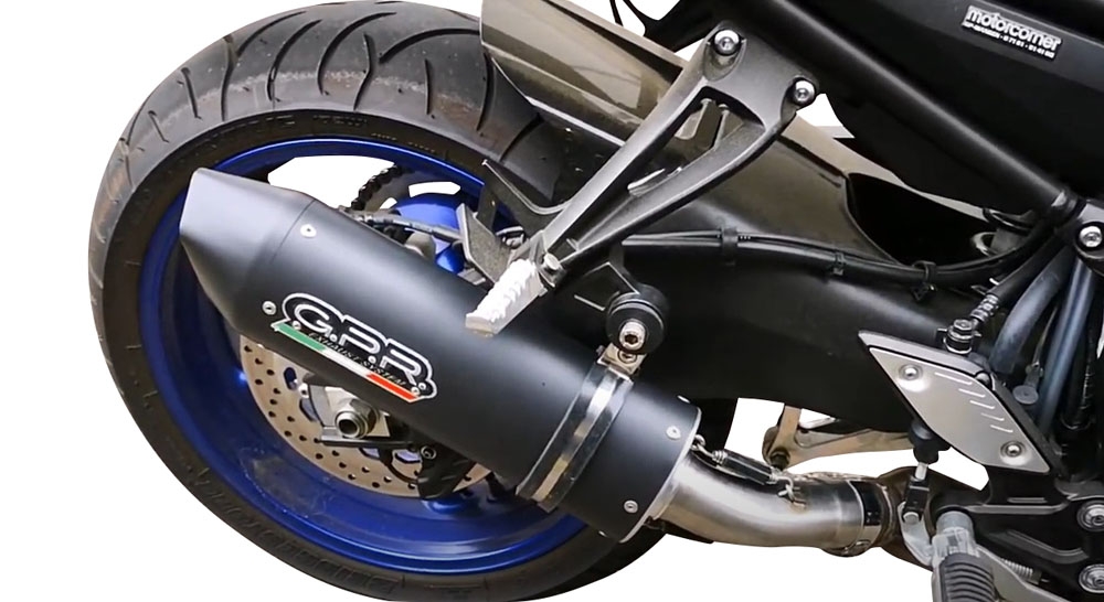 Escape compatível com Yamaha Fz 8 2010-2016, Furore Nero, Escape legal, homologado, silenciador com db killer removível e tubo de ligação específico 