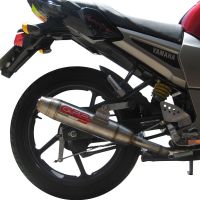 Escape compatível com Yamaha FZ 16 Byson 160 2010-2010, Deeptone Inox, Sistema homologado,legal, linha completa, incluindo db killer removível mais coletor 