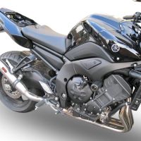 Escape compatível com Yamaha Fz 8 2010-2016, Deeptone Inox, Escape legal, homologado, silenciador com db killer removível e tubo de ligação específico 
