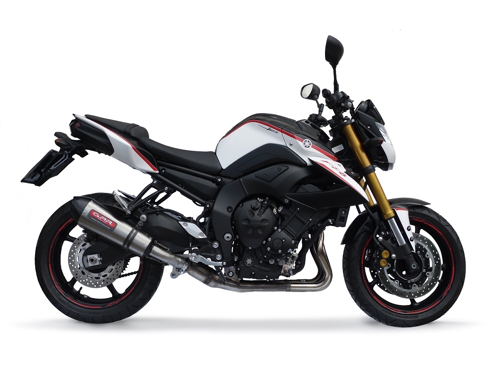 GPR escape compatível com  Yamaha Fz 8  2010-2016, New Grand Prix Evo Titanium, Escape legal, homologado, silenciador com db killer removível e tubo de ligação específico 