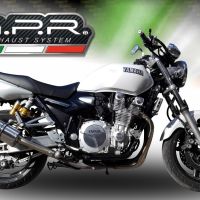 Escape compatível com Yamaha Xjr 1300 2007-2017, Trioval, Escape legal, homologado, silenciador com db killer removível e tubo de ligação específico 