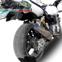 Escape compatível com Yamaha Xjr 1300 2007-2017, Trioval, Escape legal, homologado, silenciador com db killer removível e tubo de ligação específico 
