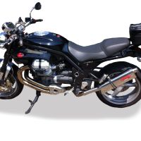 Escape compatível com Moto Guzzi Griso 1100 2005-2008, Trioval, Escape legal, homologado, silenciador com db killer removível e tubo de ligação específico 