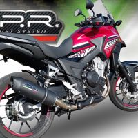 Escape compatível com Honda Cb 400 X 2016-2018, Furore Evo4 Nero, Escape legal, homologado, silenciador com db killer removível e tubo de ligação específico 