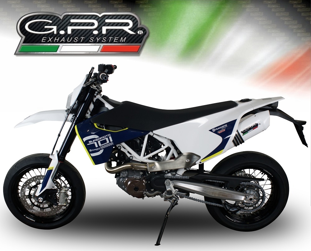 Escape compatível com Husqvarna Enduro 701 USA Market only 2021-2024, Albus Evo4, Escape homologado, legal para mercados NÃO europeus, incluindo tubo de ligação e db killer removível 