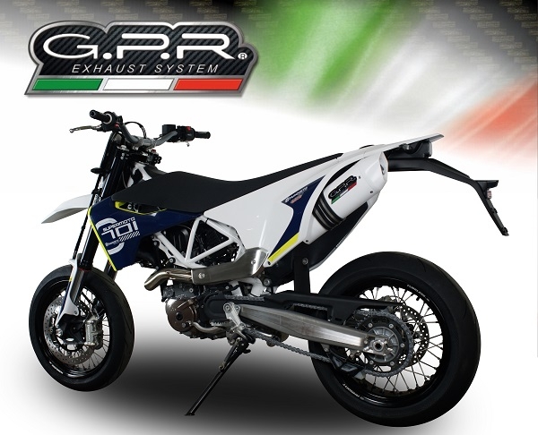 Escape compatível com Husqvarna Enduro 701 USA Market only 2021-2024, Albus Evo4, Escape homologado, legal para mercados NÃO europeus, incluindo tubo de ligação e db killer removível 