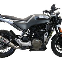 Escape compatível com Husqvarna Svartpilen 401 2021-2023, Deeptone Inox, Escape legal, homologado, silenciador com db killer removível e tubo de ligação específico 
