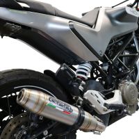 Escape compatível com Husqvarna Svartpilen 401 2021-2023, Deeptone Inox, Escape legal, homologado, silenciador com db killer removível e tubo de ligação específico 