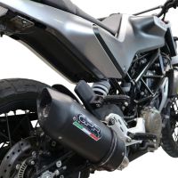 Escape compatível com Husqvarna Svartpilen 401 2020-2020, Furore Evo4 Nero, Escape legal, homologado, silenciador com db killer removível e tubo de ligação específico 