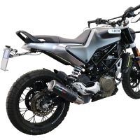 Escape compatível com Husqvarna Svartpilen 401 2021-2023, M3 Black Titanium, Escape legal, homologado, silenciador com db killer removível e tubo de ligação específico 