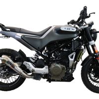 Escape compatível com Husqvarna Svartpilen 401 2021-2023, Powercone Evo, Escape legal, homologado, silenciador com db killer removível e tubo de ligação específico 